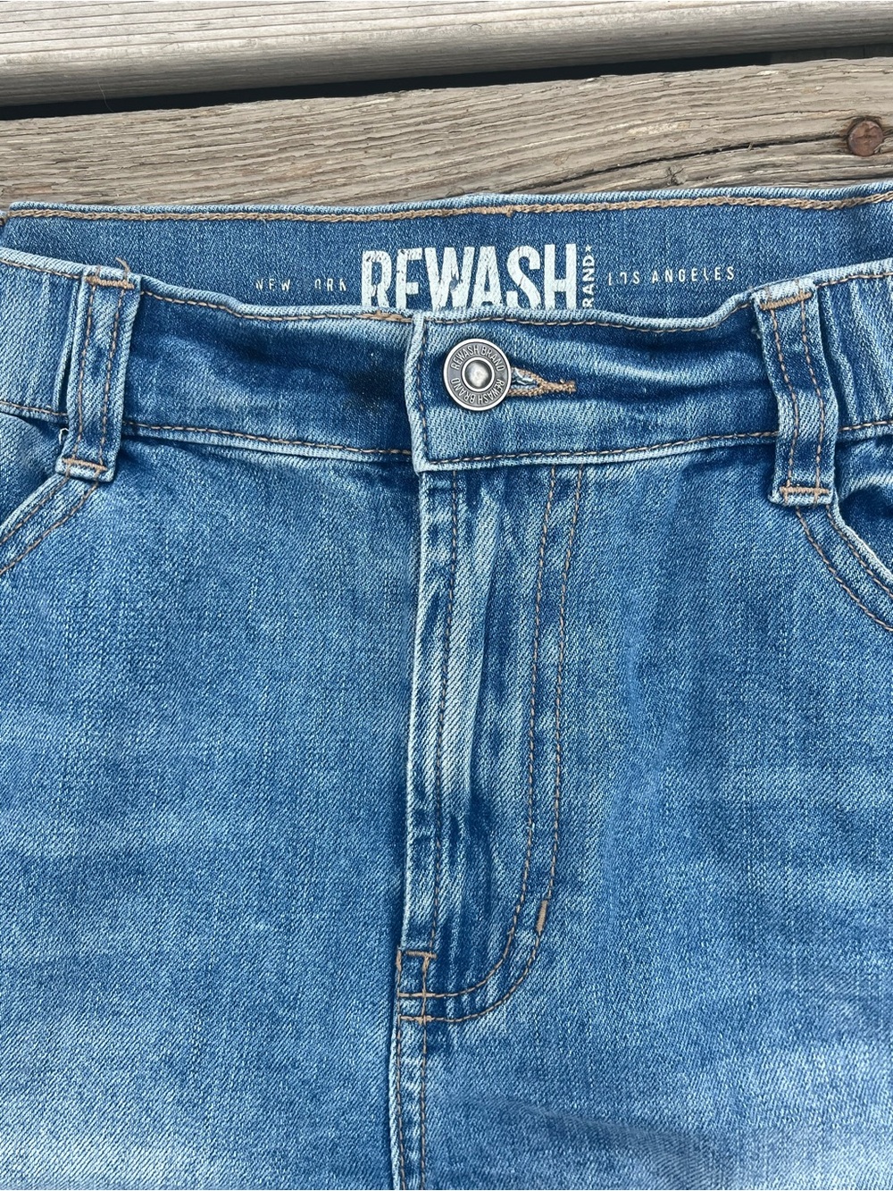 Rewash Cutoff Distressed Denim Jean Shorts Light Blue Size 29 - Picture 3 of 9